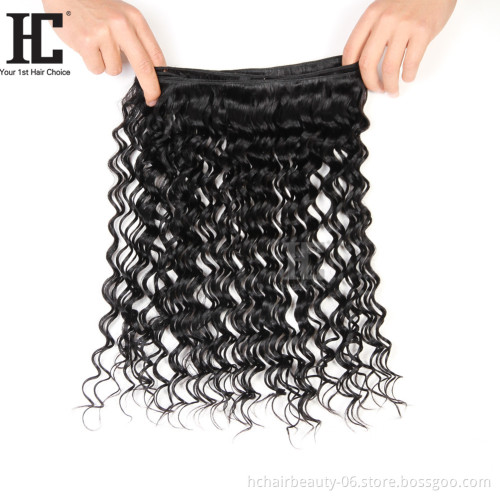 Hot Products Raw Cuticle Aligned Virgin Hair Wave Bundles Deep Wave Indian Hair